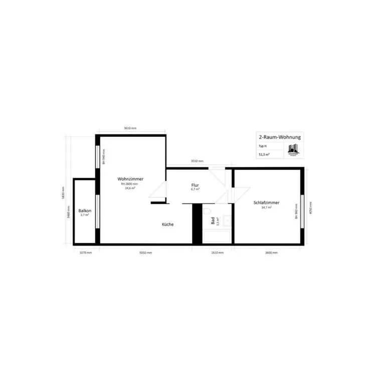 günstige Wohnung im Wohnpark Friedberg in Suhl